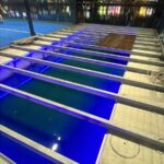 Steel structure fabrication layout for engineering projects in Dubai
