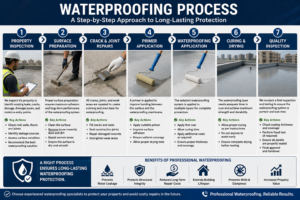 Building waterproofing process